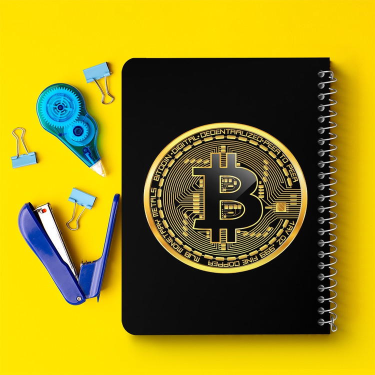 دفتر لیست خرید 50 برگ خندالو طرح ارز دیجیتال بیت کوین کد 4083