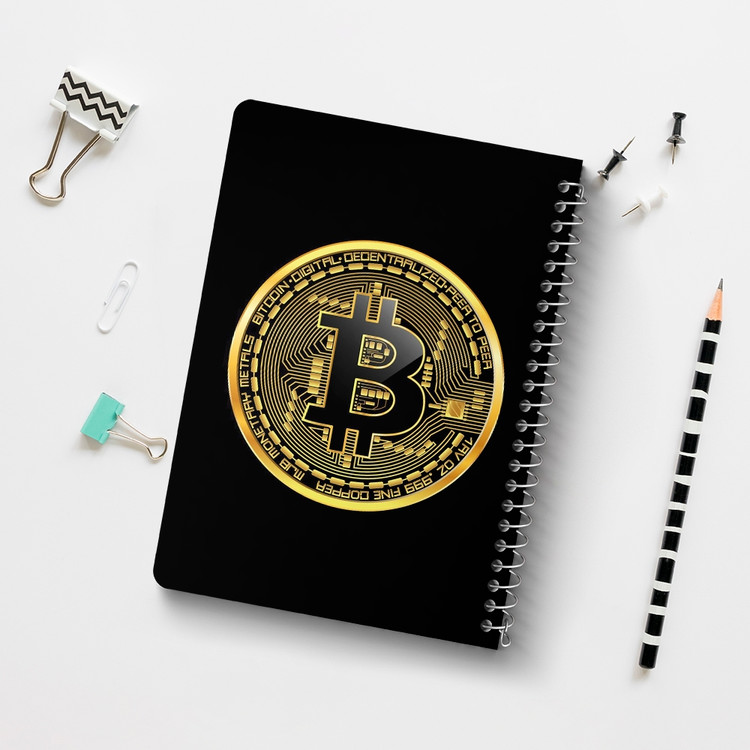 دفتر لیست خرید 50 برگ خندالو طرح ارز دیجیتال بیت کوین کد 4083