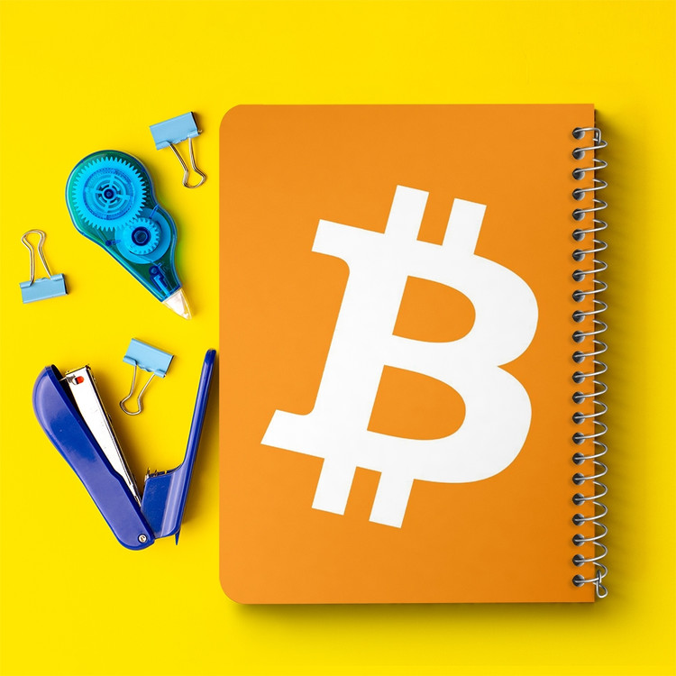 دفتر لیست خرید 50 برگ خندالو طرح ارز دیجیتال بیت کوین کد 4073