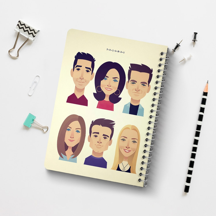دفتر لیست خرید 50 برگ خندالو طرح سریال فرندز Friends کد 3913