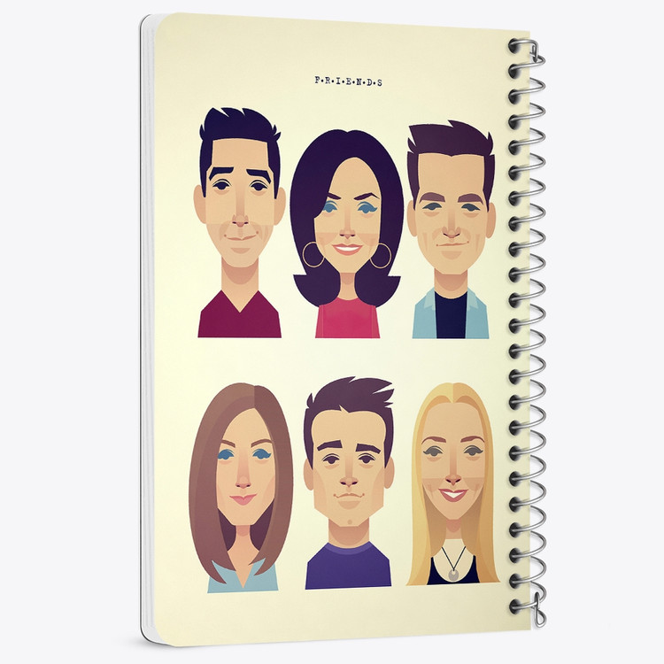 دفتر لیست خرید 50 برگ خندالو طرح سریال فرندز Friends کد 3913