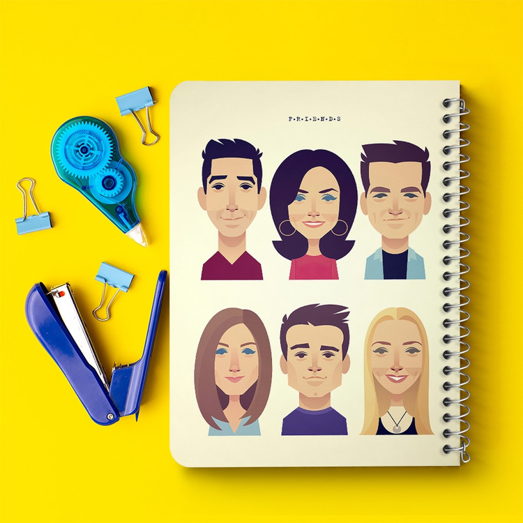 دفتر لیست خرید 50 برگ خندالو طرح سریال فرندز Friends کد 3913