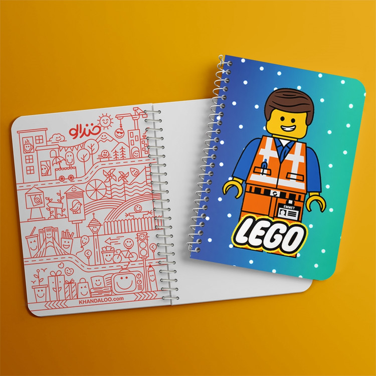 دفتر لیست خرید 50 برگ خندالو طرح انیمیشن لگو LEGO کد 3770