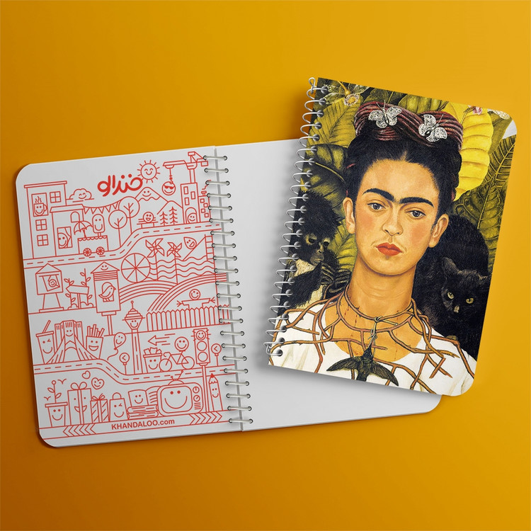 دفتر لیست خرید 50 برگ خندالو طرح فریدا کالو Frida Kahlo کد 3720