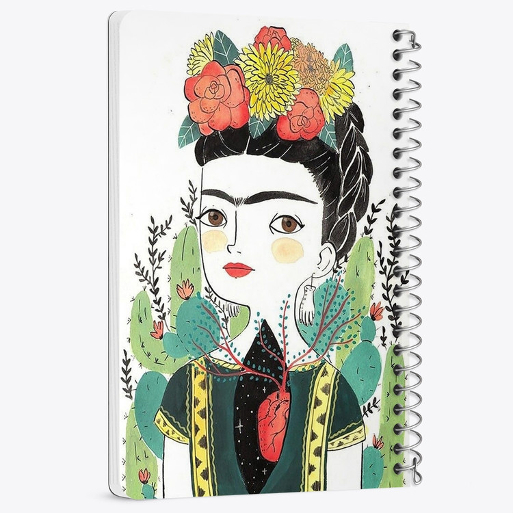 دفتر لیست خرید 50 برگ خندالو طرح فریدا کالو Frida Kahlo کد 3716