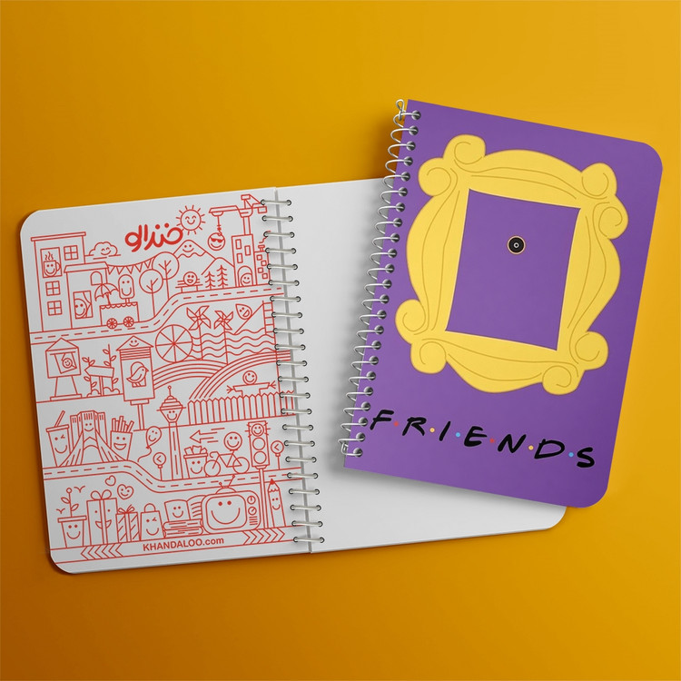 دفتر لیست خرید 50 برگ خندالو طرح سریال فرندز Friends کد 3144