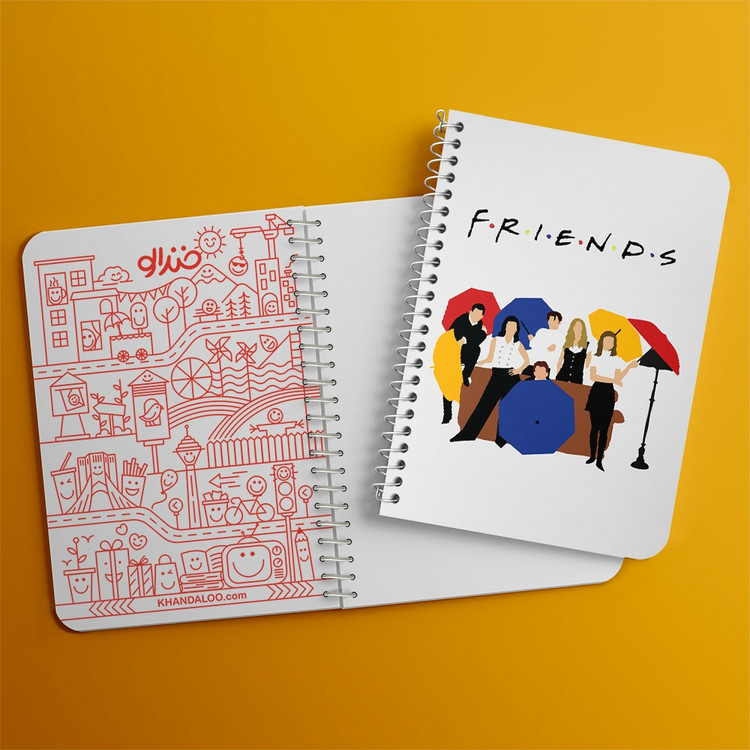 دفتر لیست خرید 50 برگ خندالو طرح سریال فرندز Friends کد 3142
