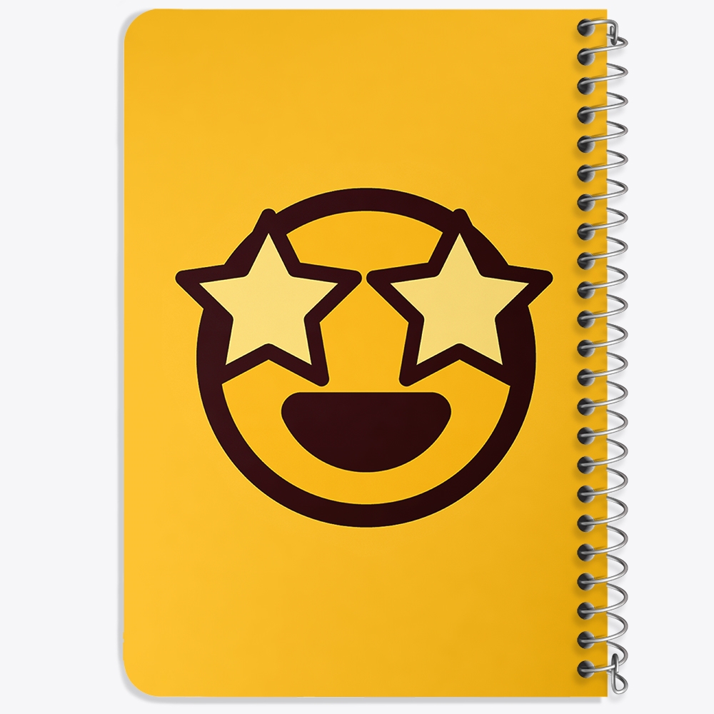 دفتر لیست خرید 50 برگ خندالو طرح ایموجی Emoji کد 3027