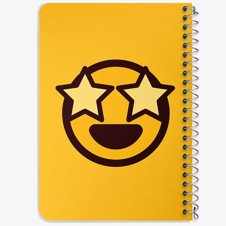 دفتر لیست خرید 50 برگ خندالو طرح ایموجی Emoji کد 3027
