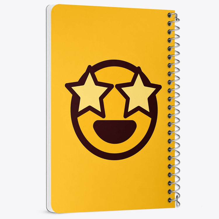 دفتر لیست خرید 50 برگ خندالو طرح ایموجی Emoji کد 3027
