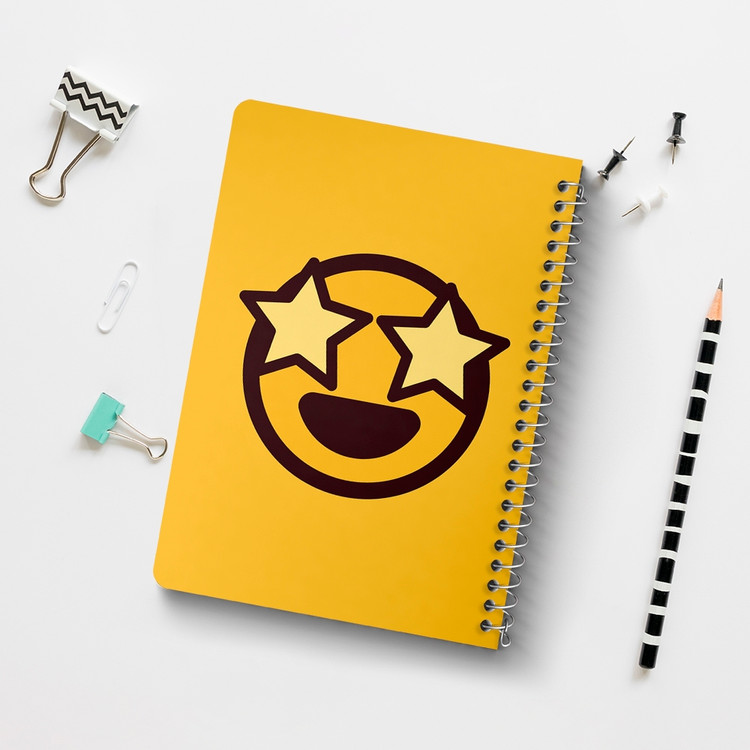 دفتر لیست خرید 50 برگ خندالو طرح ایموجی Emoji کد 3027