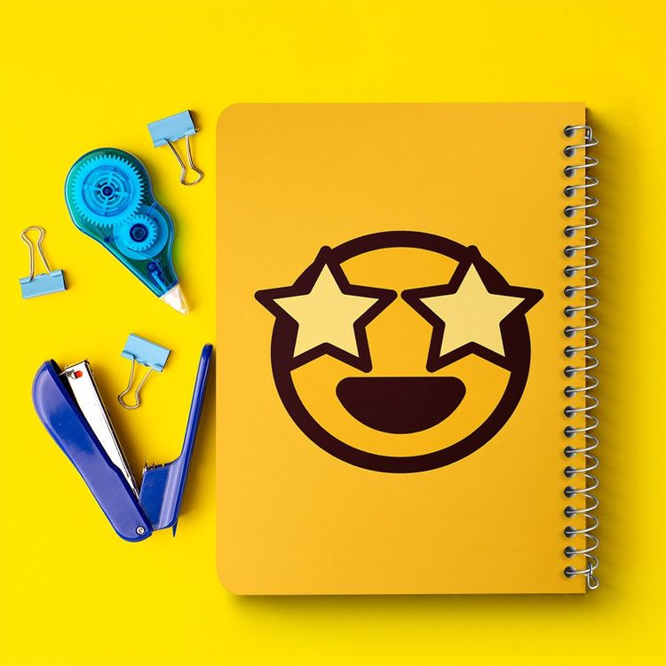 دفتر لیست خرید 50 برگ خندالو طرح ایموجی Emoji کد 3027