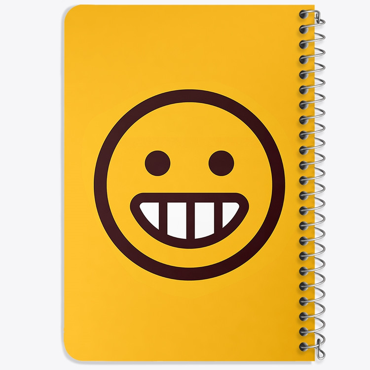 دفتر لیست خرید 50 برگ خندالو طرح ایموجی Emoji کد 3022