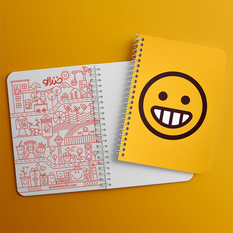 دفتر لیست خرید 50 برگ خندالو طرح ایموجی Emoji کد 3022
