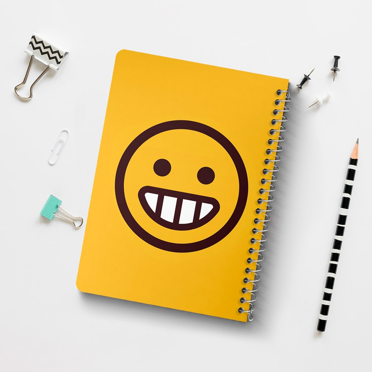 دفتر لیست خرید 50 برگ خندالو طرح ایموجی Emoji کد 3022