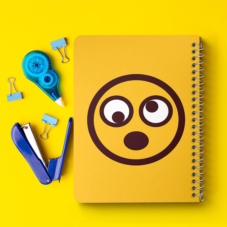 دفتر لیست خرید 50 برگ خندالو طرح ایموجی Emoji کد 3019