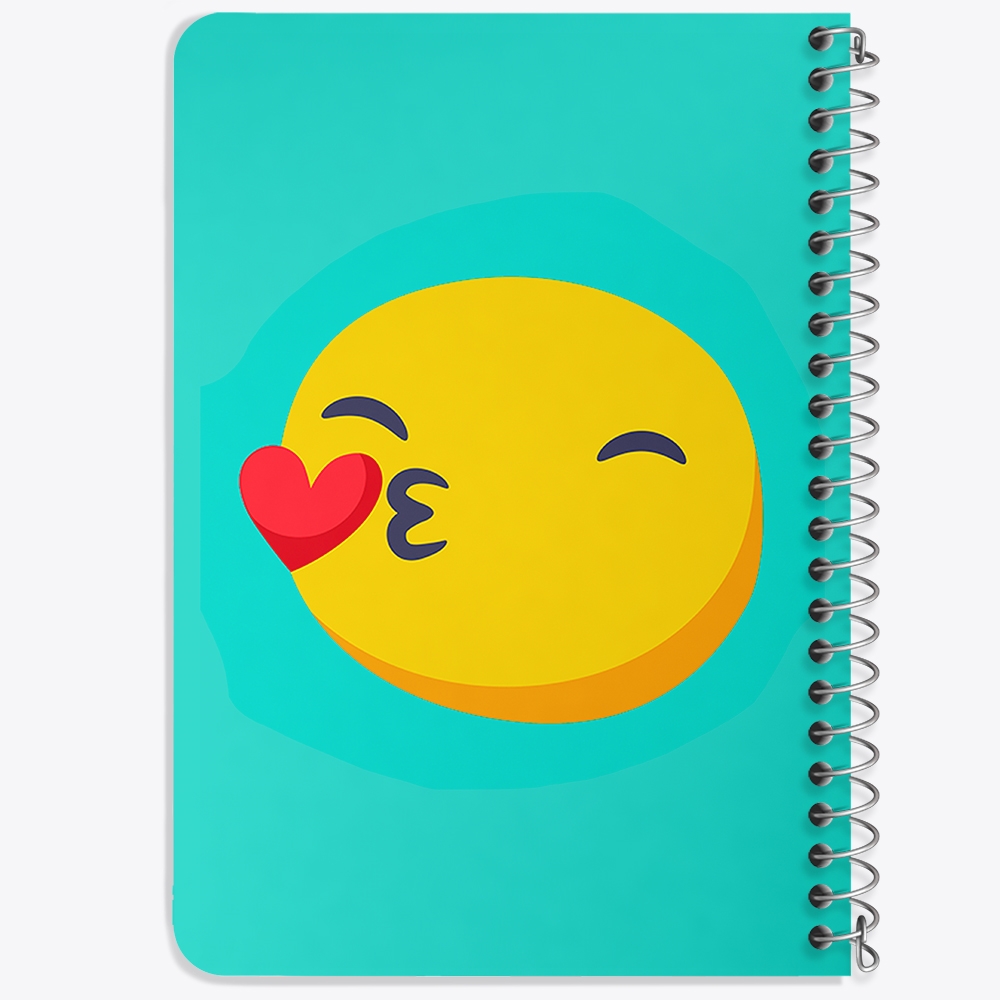 دفتر لیست خرید 50 برگ خندالو طرح ایموجی Emoji کد 3015