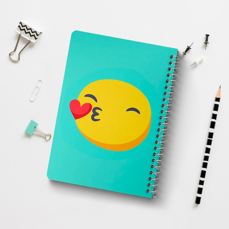 دفتر لیست خرید 50 برگ خندالو طرح ایموجی Emoji کد 3015