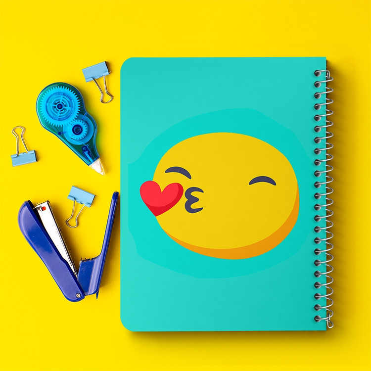 دفتر لیست خرید 50 برگ خندالو طرح ایموجی Emoji کد 3015