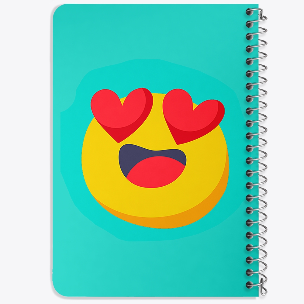 دفتر لیست خرید 50 برگ خندالو طرح ایموجی Emoji کد 3014