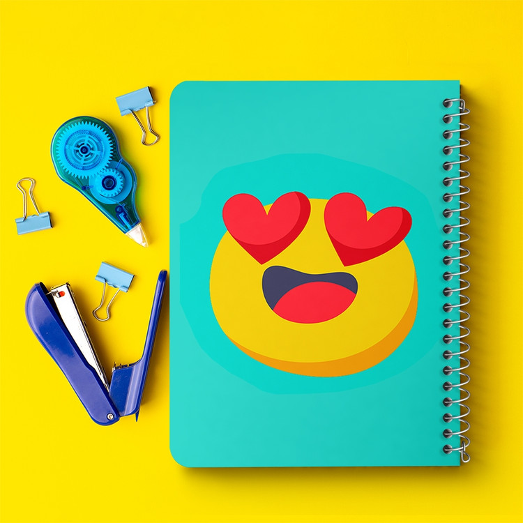 دفتر لیست خرید 50 برگ خندالو طرح ایموجی Emoji کد 3014