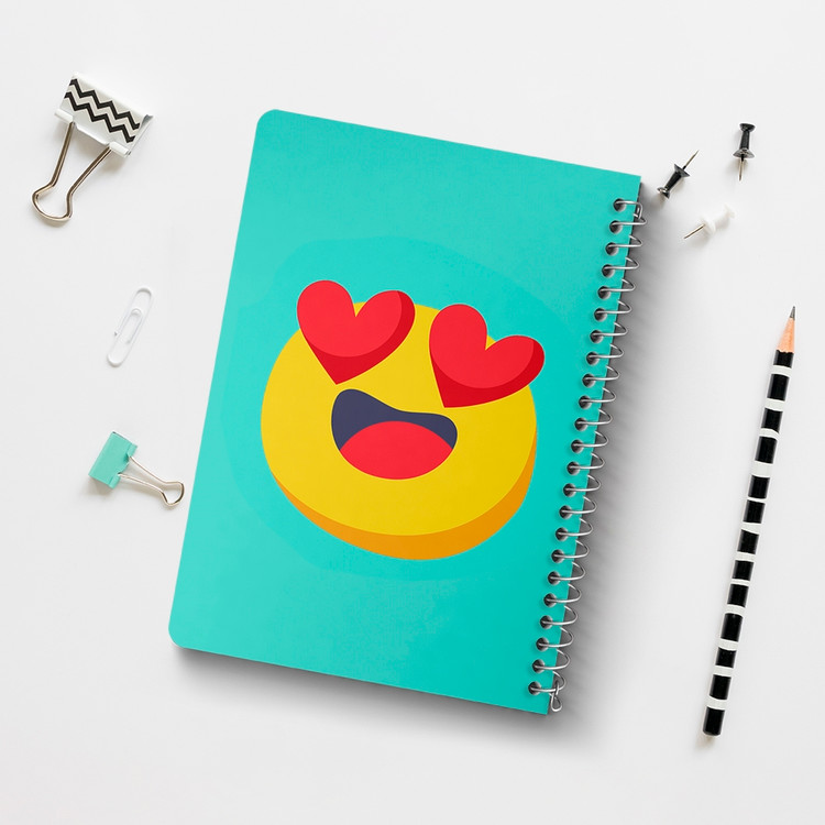 دفتر لیست خرید 50 برگ خندالو طرح ایموجی Emoji کد 3014
