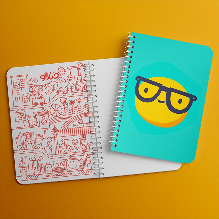 دفتر لیست خرید 50 برگ خندالو طرح ایموجی Emoji کد 3013