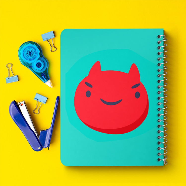 دفتر لیست خرید 50 برگ خندالو طرح ایموجی Emoji کد 3012