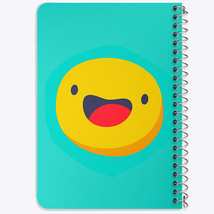دفتر لیست خرید 50 برگ خندالو طرح ایموجی Emoji کد 3008