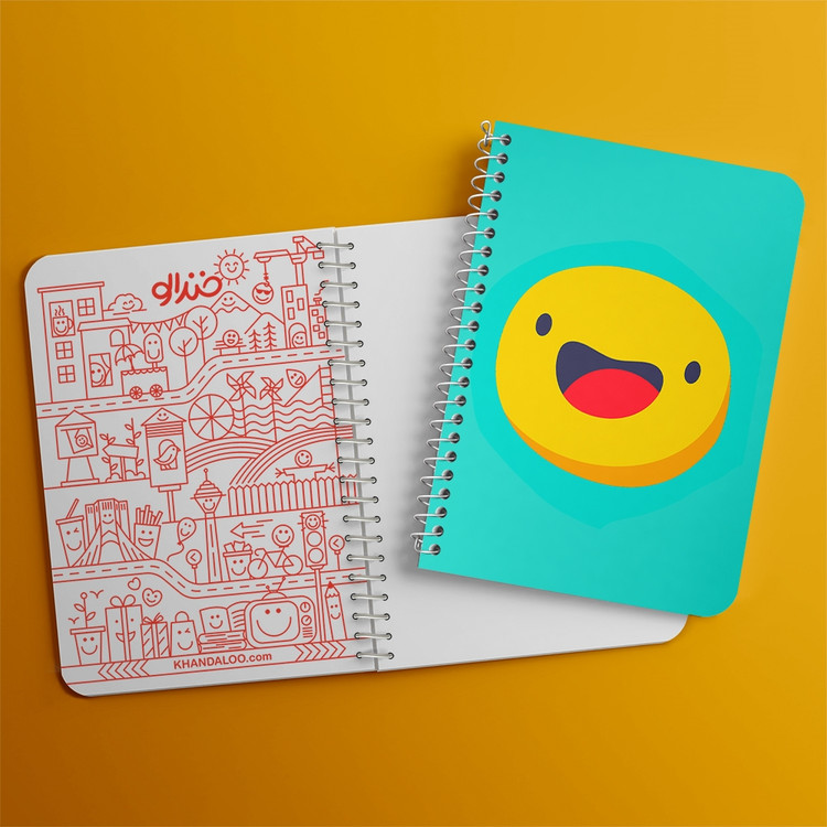 دفتر لیست خرید 50 برگ خندالو طرح ایموجی Emoji کد 3008