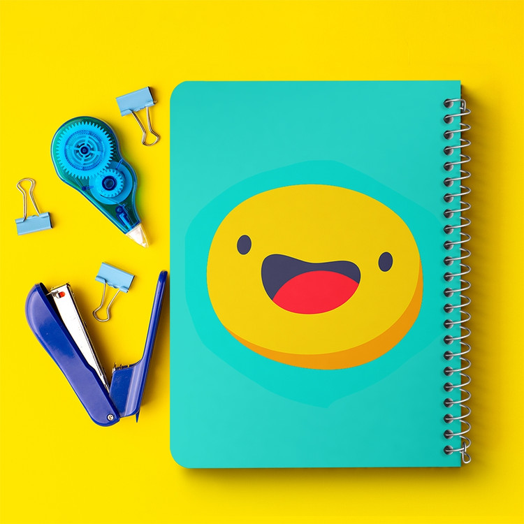دفتر لیست خرید 50 برگ خندالو طرح ایموجی Emoji کد 3008