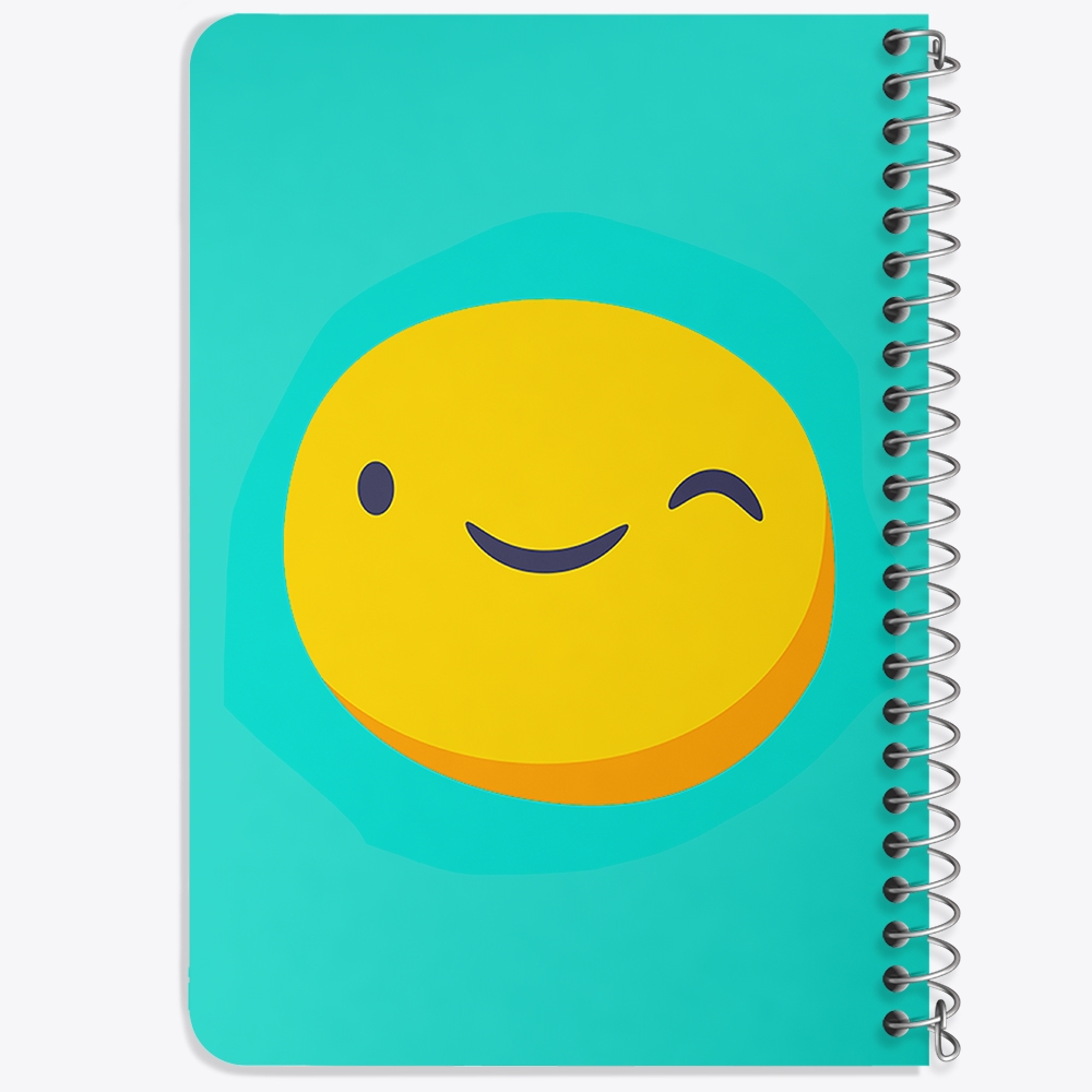 دفتر لیست خرید 50 برگ خندالو طرح ایموجی Emoji کد 3007