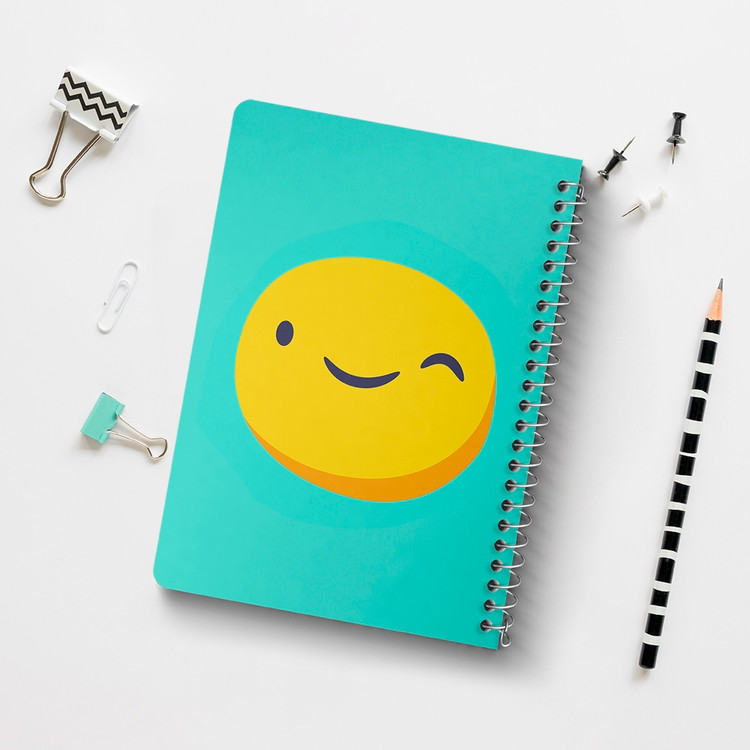 دفتر لیست خرید 50 برگ خندالو طرح ایموجی Emoji کد 3007