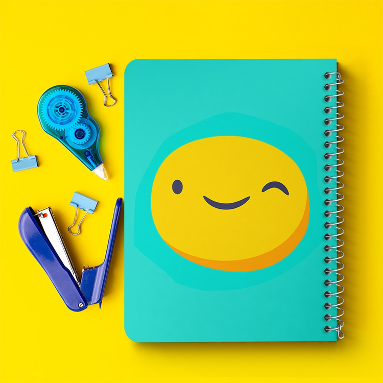 دفتر لیست خرید 50 برگ خندالو طرح ایموجی Emoji کد 3007