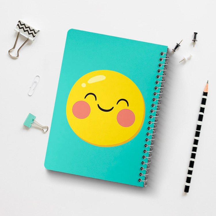 دفتر لیست خرید 50 برگ خندالو طرح ایموجی Emoji کد 3005