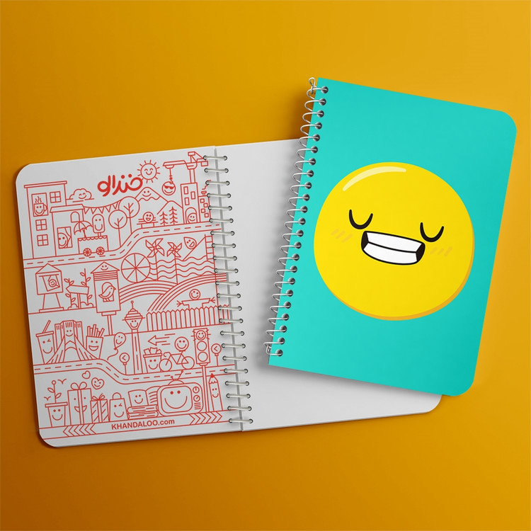 دفتر لیست خرید 50 برگ خندالو طرح ایموجی Emoji کد 3004