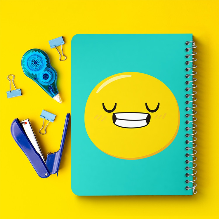 دفتر لیست خرید 50 برگ خندالو طرح ایموجی Emoji کد 3004