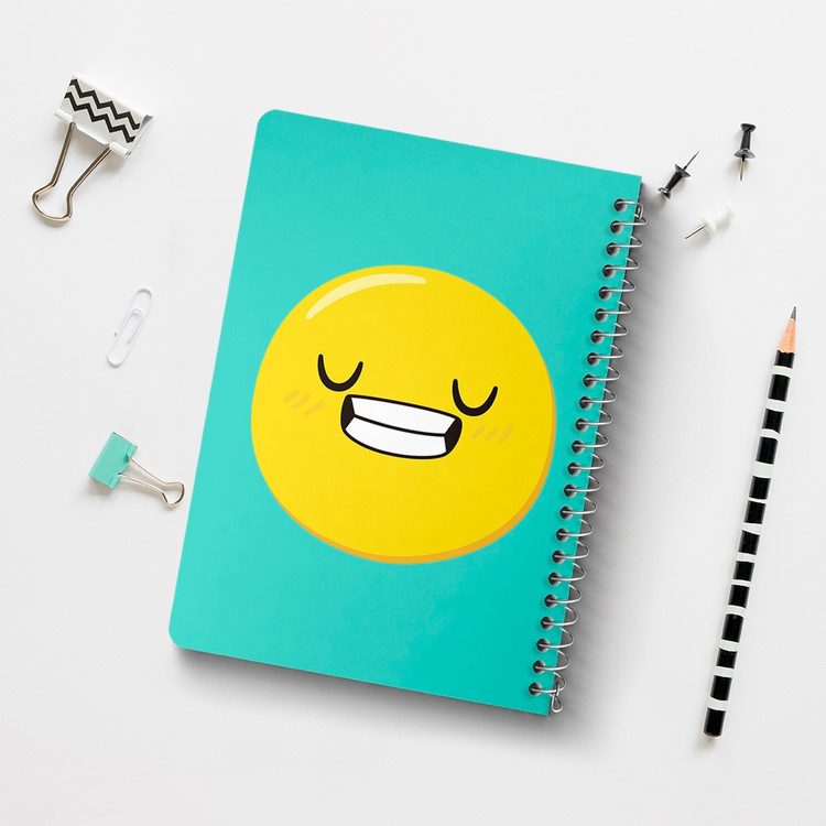 دفتر لیست خرید 50 برگ خندالو طرح ایموجی Emoji کد 3004
