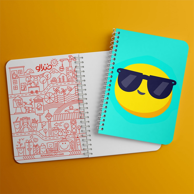 دفتر لیست خرید 50 برگ خندالو طرح ایموجی Emoji کد 3002