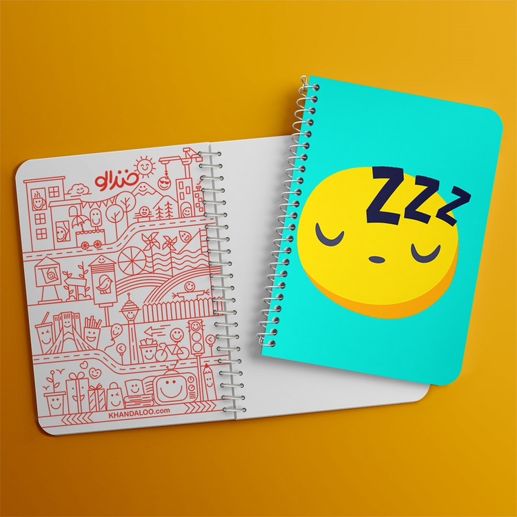 دفتر لیست خرید 50 برگ خندالو طرح ایموجی Emoji کد 3001