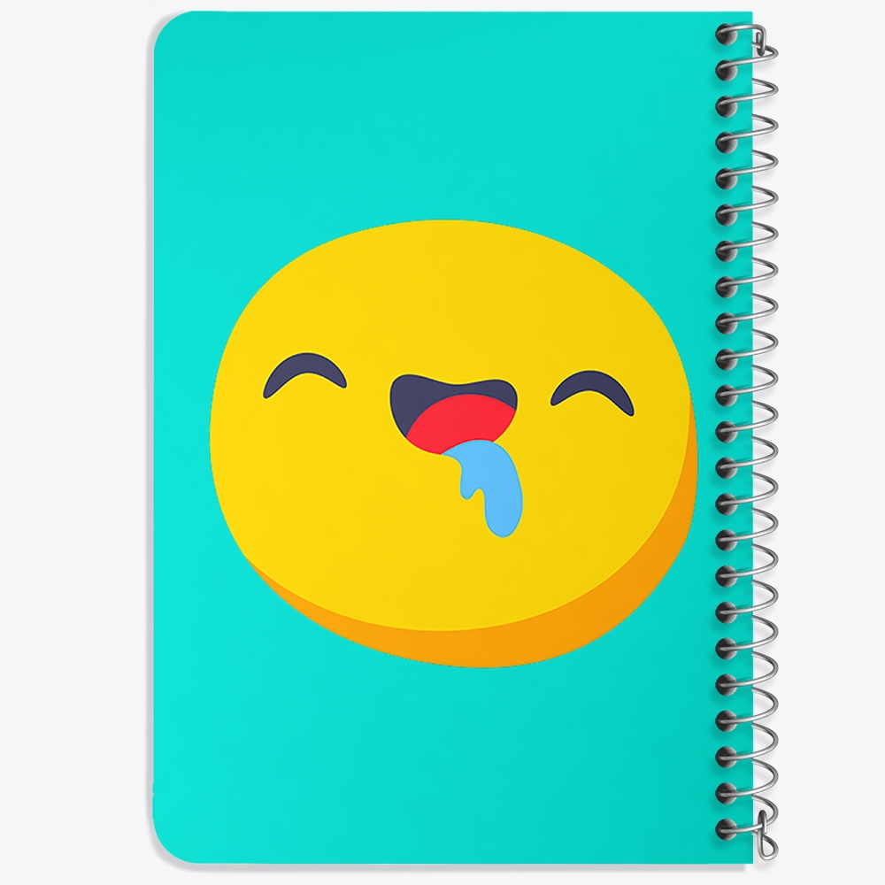 دفتر لیست خرید 50 برگ خندالو طرح ایموجی Emoji کد 2999