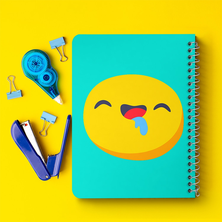 دفتر لیست خرید 50 برگ خندالو طرح ایموجی Emoji کد 2999