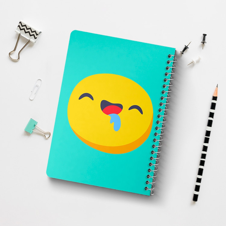 دفتر لیست خرید 50 برگ خندالو طرح ایموجی Emoji کد 2999