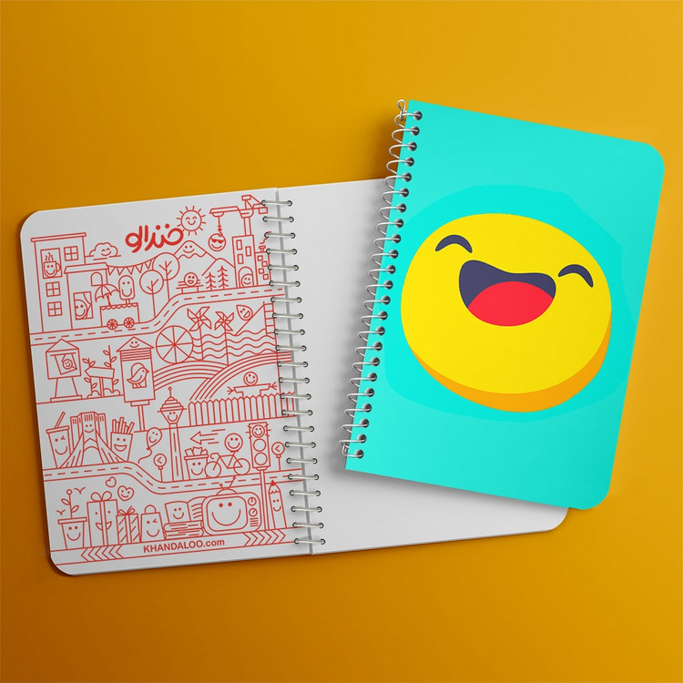 دفتر لیست خرید 50 برگ خندالو طرح ایموجی Emoji کد 2998