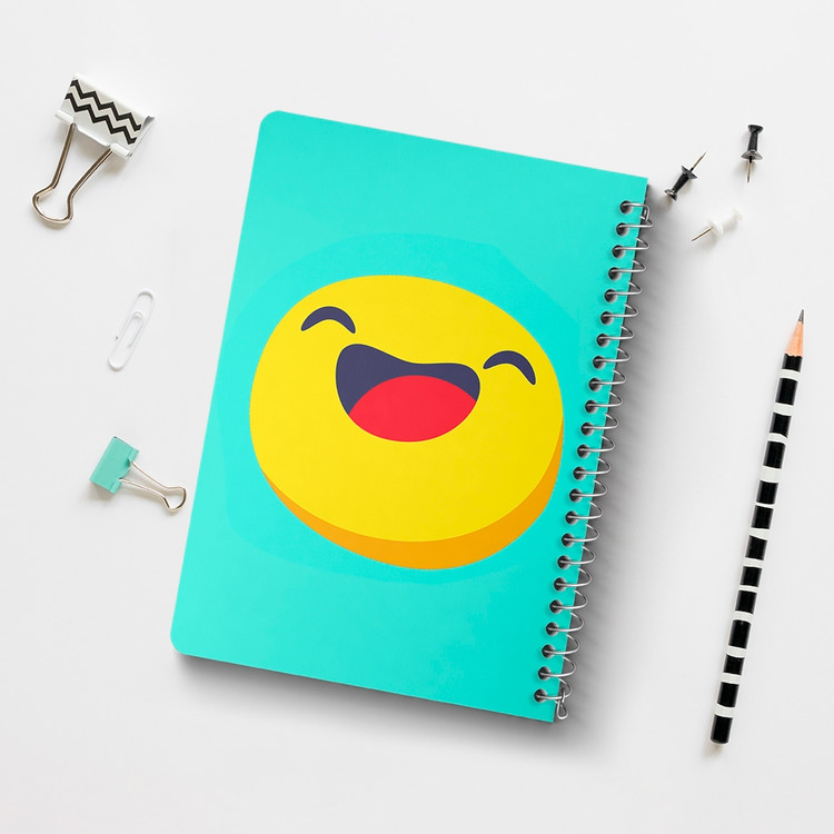 دفتر لیست خرید 50 برگ خندالو طرح ایموجی Emoji کد 2998