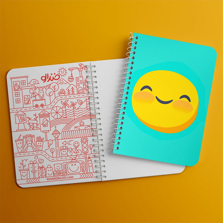 دفتر لیست خرید 50 برگ خندالو طرح ایموجی Emoji کد 2997