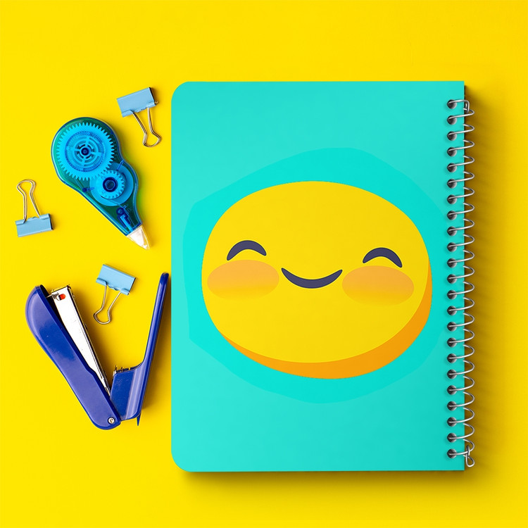 دفتر لیست خرید 50 برگ خندالو طرح ایموجی Emoji کد 2997