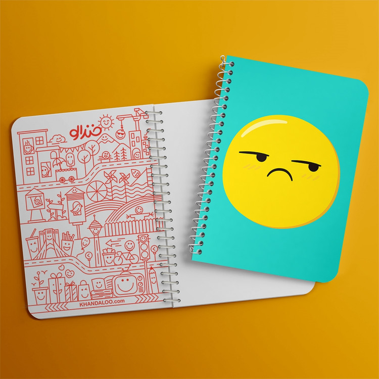 دفتر لیست خرید 50 برگ خندالو طرح ایموجی Emoji کد 2996