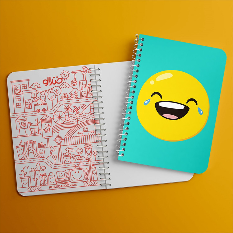 دفتر لیست خرید 50 برگ خندالو طرح ایموجی Emoji کد 2995