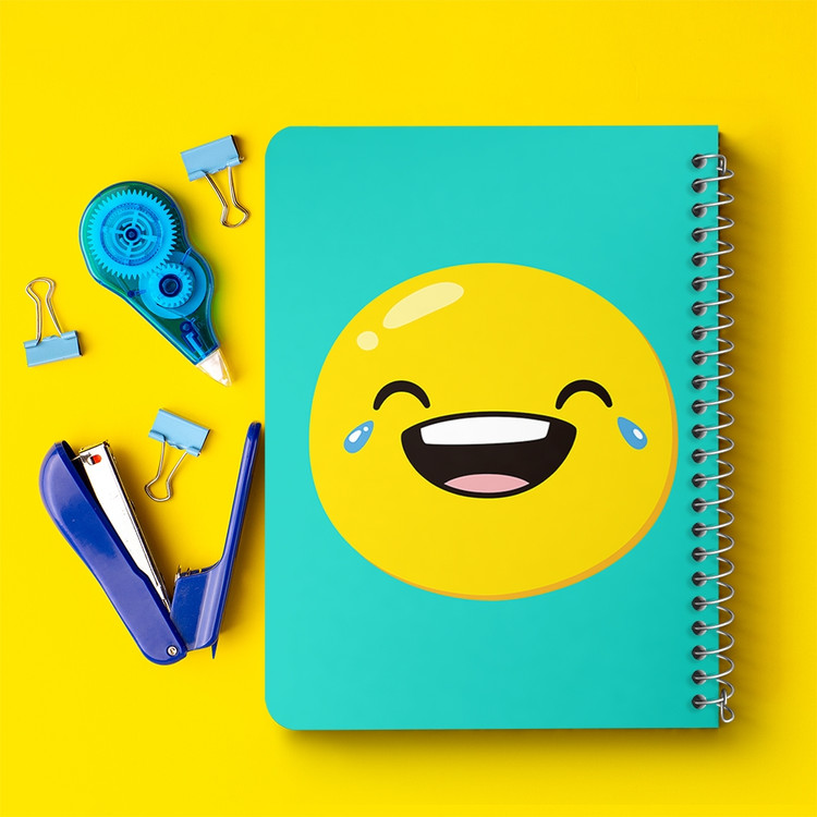 دفتر لیست خرید 50 برگ خندالو طرح ایموجی Emoji کد 2995